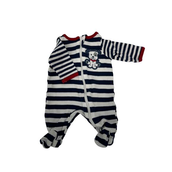 Carters Wonder Nation Cat & Jack Lot of 3 Footed One Piece Pajamas Newborn Baby - Picture 4 of 10